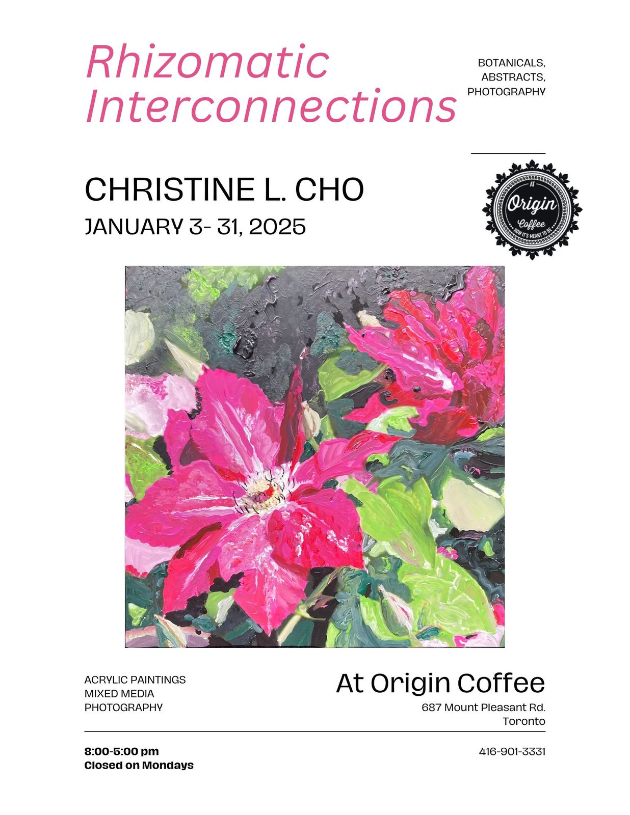 Rhizomatic Interconnections poster.
