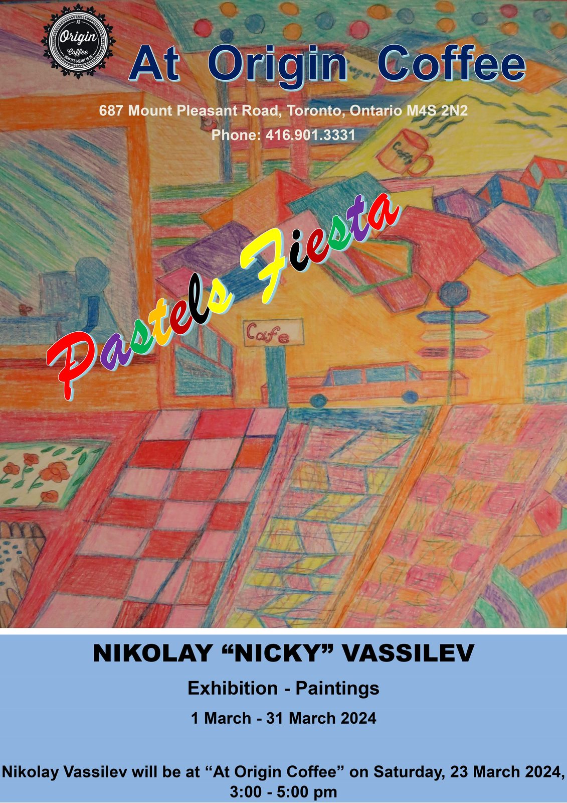 Pastels Fiesta poster.